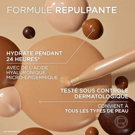 LOréal Paris True Match Sérum Rellenador con Color, Base de Maquillaje con Ácido Hialurónico, Hidrata la Piel al Instante, Textura Ligera, Tono 4-5...
