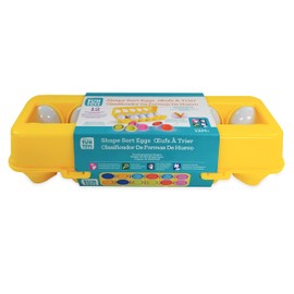 Nothing But Fun Toys Shape Sorter Eggs 12 Piece playset Designed for Children Ages 12+ Months,Multi