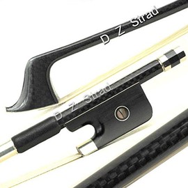 D Z Strad Viola Bow - Model 401 - Braided Carbon Fiber Bow (4/4 - Carbon Fiber)