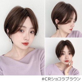 Brightlele tf1754-CR Short Bob, Full Wig, Women's, Wig, Women's, Black Hair, Men's Wear