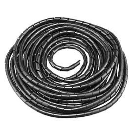 GTIWUNG 1pcs Spiral Tube Spiral Cable Wrap 10mm Diameter Total Length 9M Wire Management Spiral Wire Storage Pipe Dog Cat Cord Chew Prevention