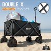 PORTAL Collapsible Folding Utility Beach Wagon Carts Heavy Duty with