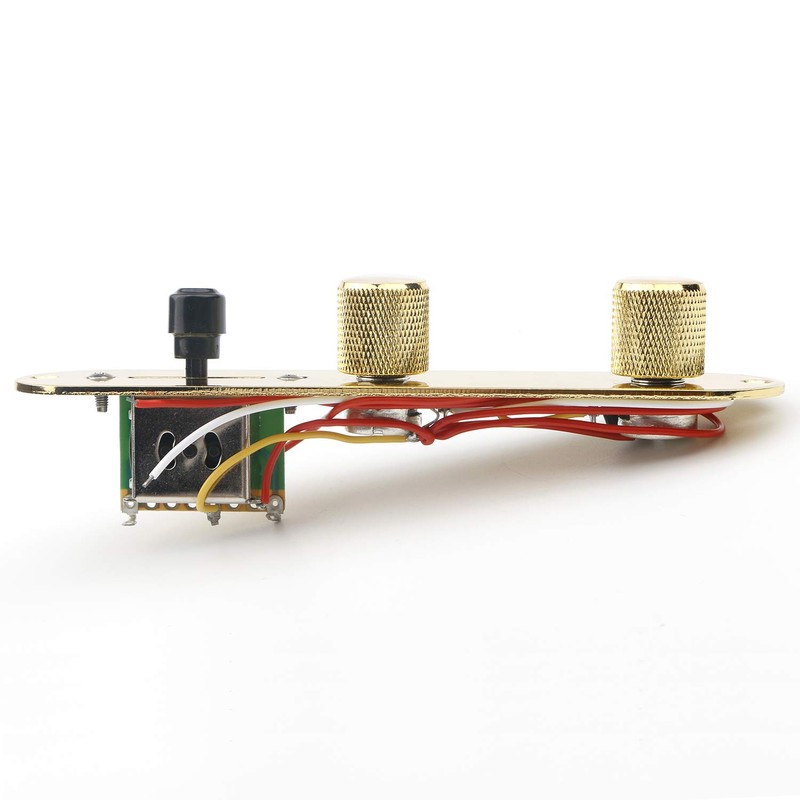 Unxuey Guitar Gold 3 Way Fully Loaded Control Plate Prewired