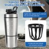 Yakiter 600ML Botella para Proteina de Coctelera,Vaso Proteina Shaker de