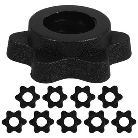 Artibetter 10 Piezas Tuercas Hexagonales Para Mancuernas 2.55X2.55X0.98In Bloqueadores De Barra De Peso PláStico Para Entrenamiento En Casa Y Gimnasio