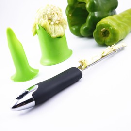 Zucchini Corer 3Pcs Fruit & Vegetable Corers Set, Cucumber Jalapeno Chili Bell Pepper Corer Tools Professional Kitchen Gadgets Quick To Remove The Seeds Of Your Veggies
