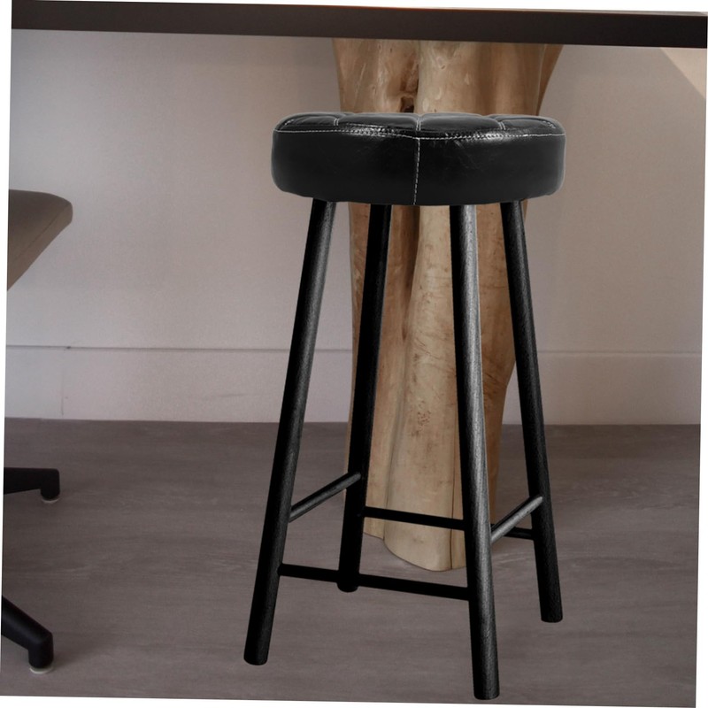 TOVINANNA Round Stool Replacement Cushion Pu Cover Stylish Accessory for