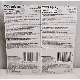 COVERGIRL 2 Lot Of  CoverGirl Lash Blast Clean Volume Mascara #810 Black Brown.