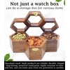 AB Handicrafts MOM's BEST GIFT - Wooden Watch Box Organizer