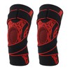 2Pcs Elastic Knee Compression Sleeve Breathable Sports Knee Brace for