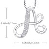 STARCHENIE Initial Necklace for Women Teen girls 925 Sterling Silver