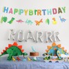 Banner de cumpleaños de dinosaurios para niños y niñas, diseño