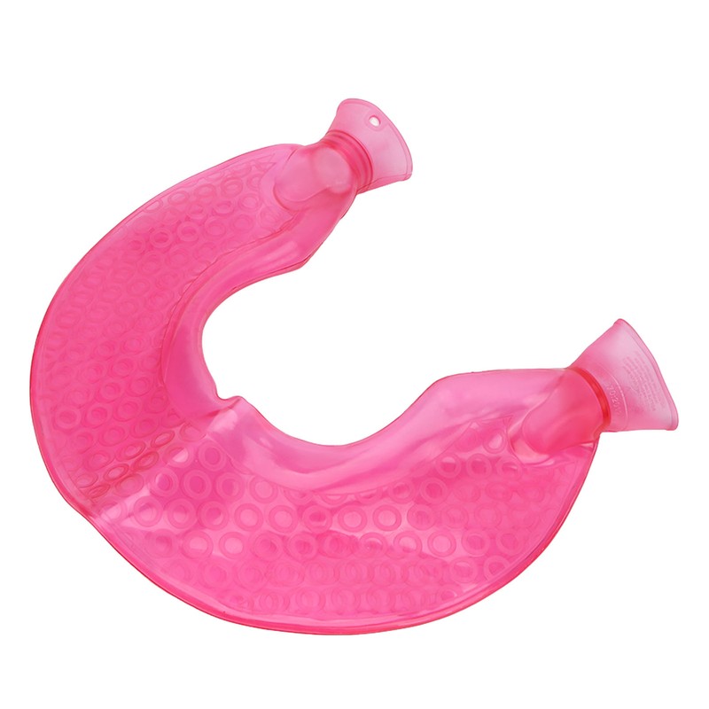 1400ml Hot Water Bottle U Shaped Reduce Pain Transparent Hot
