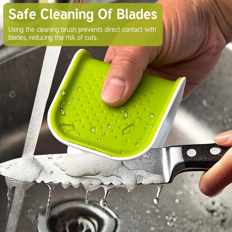 Jaasuee Blade Brush for Kitchen Washing - Knife and Cutlery