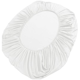 Fitted Sheet Single, High Quality 100% Cotton, Hotel Quality Sheets, Bed Sheets, Sateen Weave, 300 Count High Density Fabric, Mattress Cover, Bed Cover, Dust Mite Resistant, Antibacterial, Smooth, Soft, White, 100x200x30cm