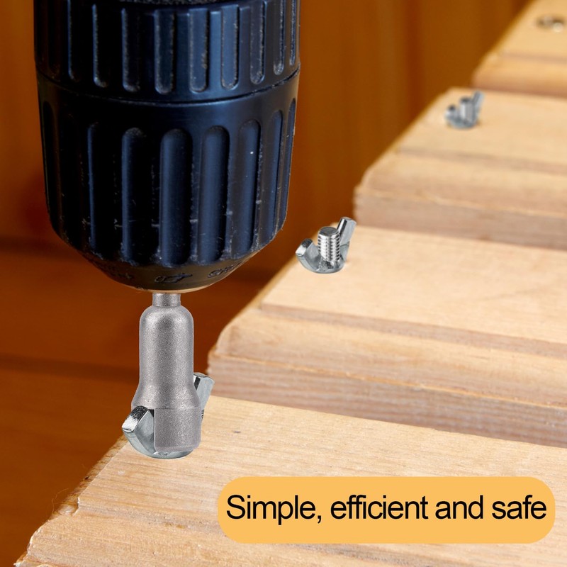 3pcs Wing Nut Drill Bit, Steel Hurricane Shutter Drill Bit