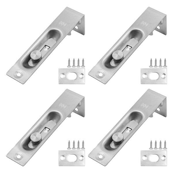 ZONADAH Set of 4 (2 Pairs) Heavy Duty Stainless Steel