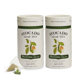 Avocado Leaf Tea Natural Leaf - 2 Pack - Caffeine-free, Healthy Herbal Tea | Immune Support | Cold Brew or Hot Tea-30 Tea Bags | 60 Servings (Gluten Free & Non-GMO)