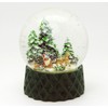 20171 Snow Globe Nostalgia Sleigh Ride on Base Cubic Green