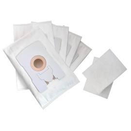 FSProdukte 10 Staubsaugerbeutel mit 2 Motorschutzfiltern geeignet für Vorwerk Kobold VT 265 270 300 VT265 VT270 VT300 aus Vlies mit HEPA-filter-Ersatzschicht