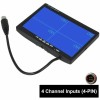 iPoster 7" Quad Monitor Screen Car Backup Camera Rear View