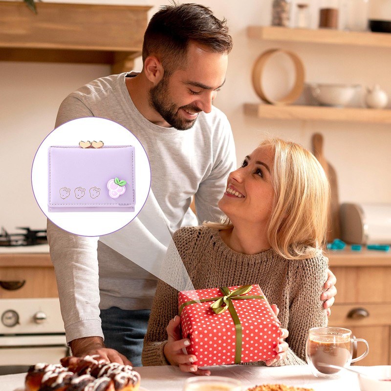 Cobee Cute Leather Wallet for Women, Fruit Credit Card Holder