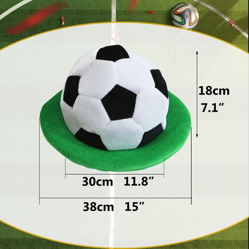 PerFest Soccer Hat - Black & White Soccer Pattern with