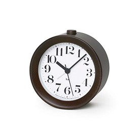 Remnos Alarm Clock RIKI ALARM CLOCK Brown WR09-15 BW Lemnos