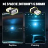 Ziciner 4 PCS USB LED Car Interior Atmosphere Lamp, Portable