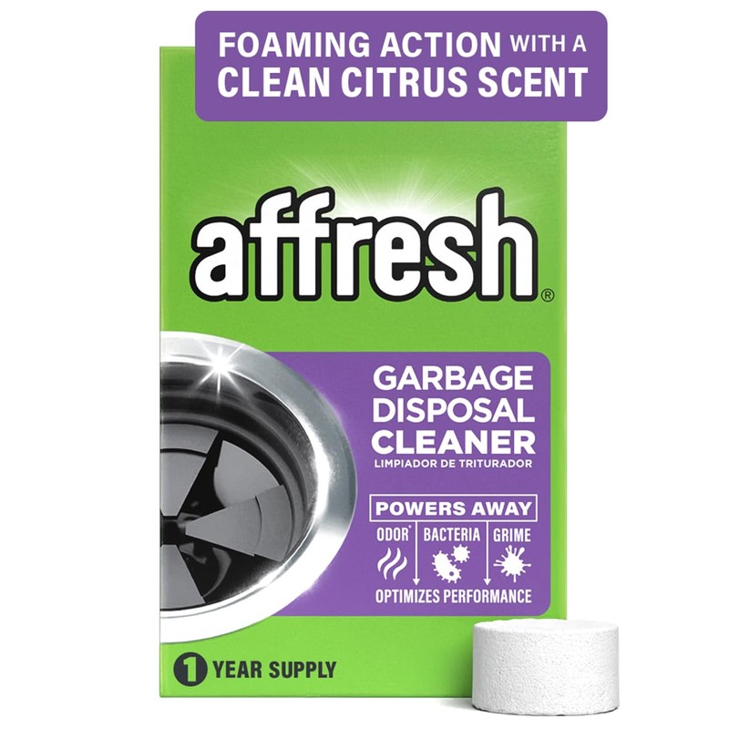 Affresh Garbage Disposal Cleaner, Helps Power Away Odor Causing Bacteria,
