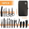 OWill Manicure Set, 18pcs Nail Clippers Pedicure Kit Nail Care