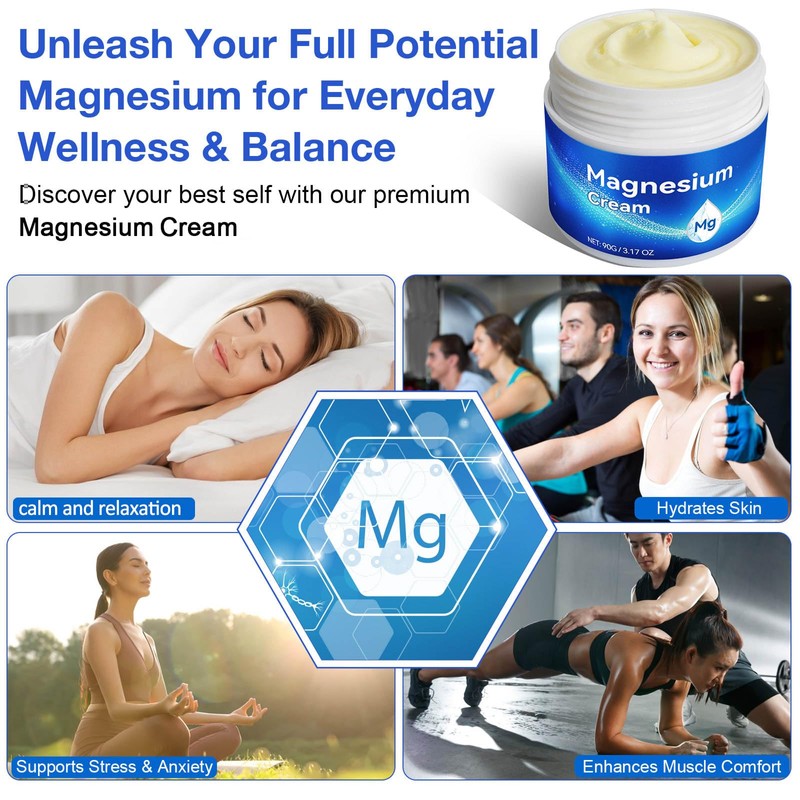 FUBAOLIN Magnesium Cream - Magnesium Lotion, Topical Magnesium Butter Balm