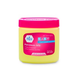 MED PRIDE Petroleum Jelly With Fresh Baby Scent - Skin Protectant For Dry Skin, Rashes, Minor Burns & Wounds- Powerful Moisturizer For Chapped Lips, Dry Hands, Chaffed Skin & Diaper Rash- 13oz [Pink]