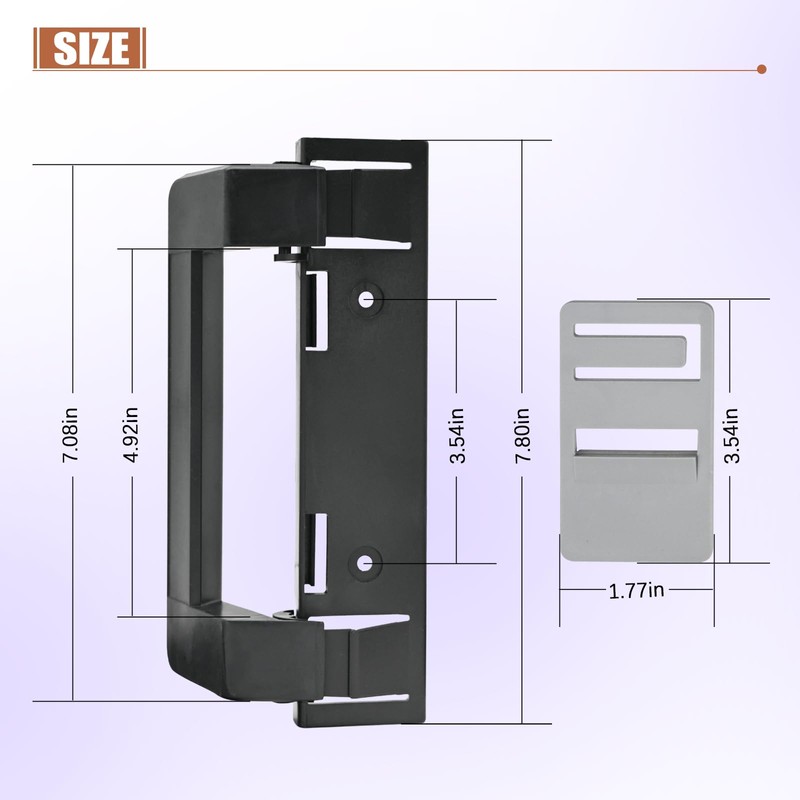 3316882900 RV Refrigerator Door Handle Holder Grip,Include Hinge Repair Kit