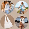 DIPZO Crochet Beach Bag, Summer Tote Bag for Women, Knit