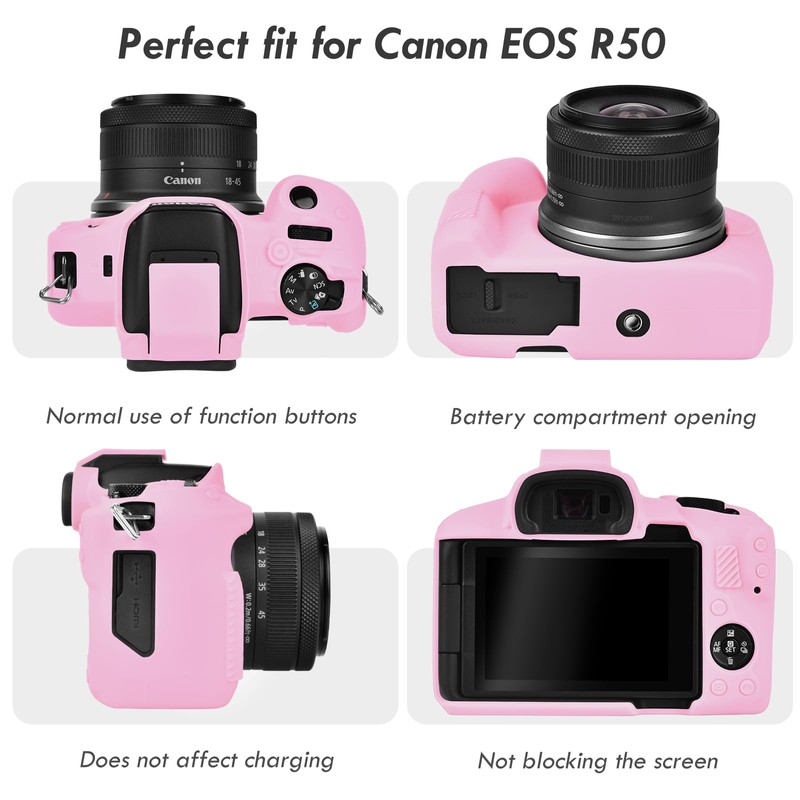 Rieibi Funda EOS R50, Funda Protectora de Silicona Suave para