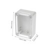 Gatuida 2pcs Abs Enclosure Box Waterproof Project Case Outdoor Clear