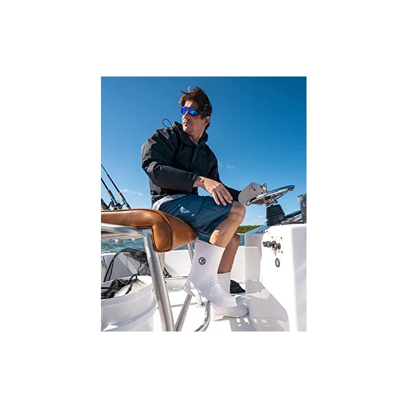 Marlin Men's Deck Fishing Boots (Size, White, numeric_10)