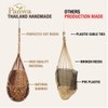 PANWA Handmade 100% Thai Bamboo Hanging Orchid Basket – 4