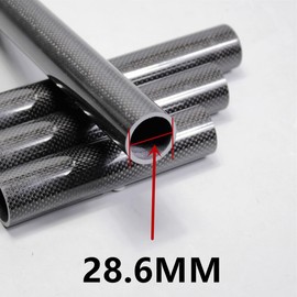 HOUSON 3K Carbon Fiber Bike Headset Spacer, Bicycle Ahead Stem Handlebar Stem Spacers for Bicycle Fork, Bicycle Handlebar, MTB Road Bike 20cm