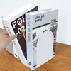 MerryNine Bookends,Metal Bookends No Flip Bookstand,Bookends for Desk or Bookshelf