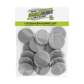 GorillaGlides CB324 Replacement Slider Caps for GorillaGlides Model CB323 1-1/4 Inch Plastic Glides (16 Pack) Snap in