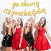 YYBD Go Shawty It's Your Birthday Banner Glitter Birthday Banner