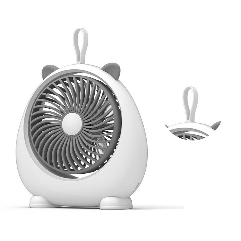 Cat Ear Desk Fan for Student Two Levels Adjustable Large