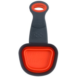 Dexas Collapsible Square KlipScoop, 1/2 Cup Capacity, Red