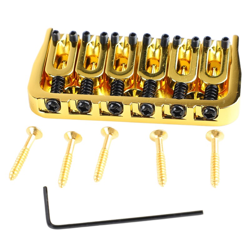Electric Guitar Fixed Bridge Metal Adjustable Professional Guitar Fixed Bridge