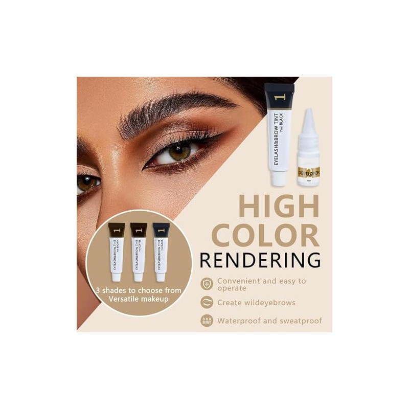 Kit Tinte Cejas Semipermanente Desarrollador Crema