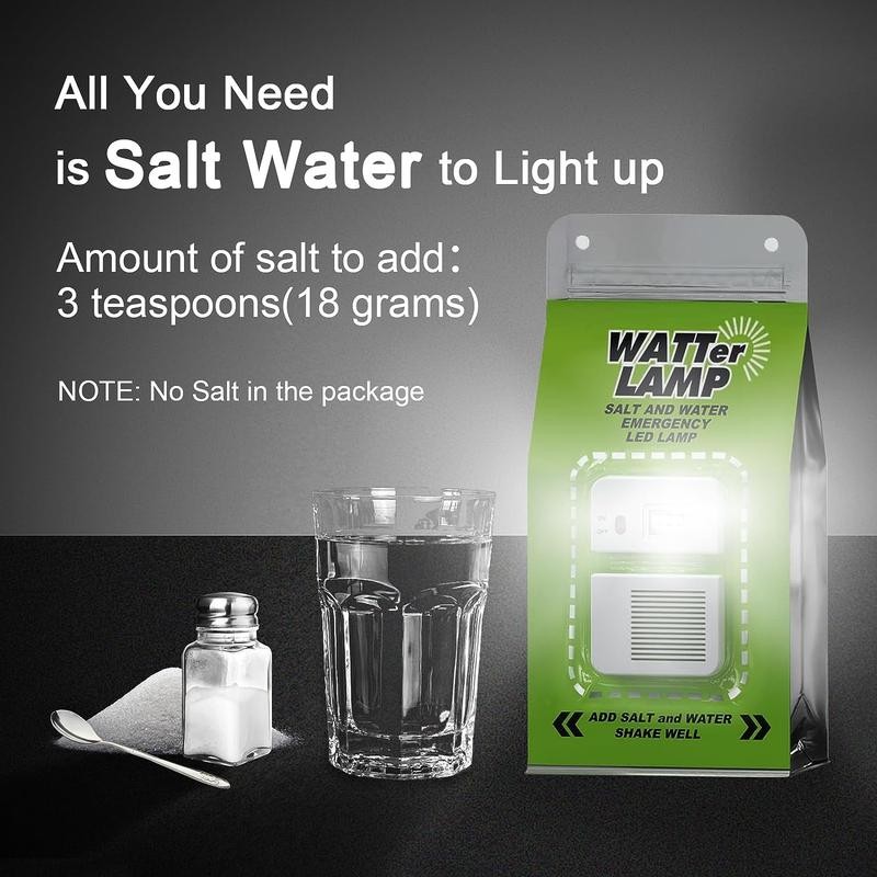 Lumi-Charge Portable Salt Water Emergency Lantern - No Battery Required