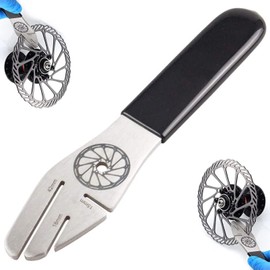 Derailleur Hanger Straightening Tool, Brake Piston Reset Tool for Bicycle, Correction Key, Stainless Steel, Disc Brake Alignment Tool for Flattening Bicycle Brake Discs