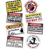 8 count Funny Toolbox Sticker Decal Tool Box Sticker Pack